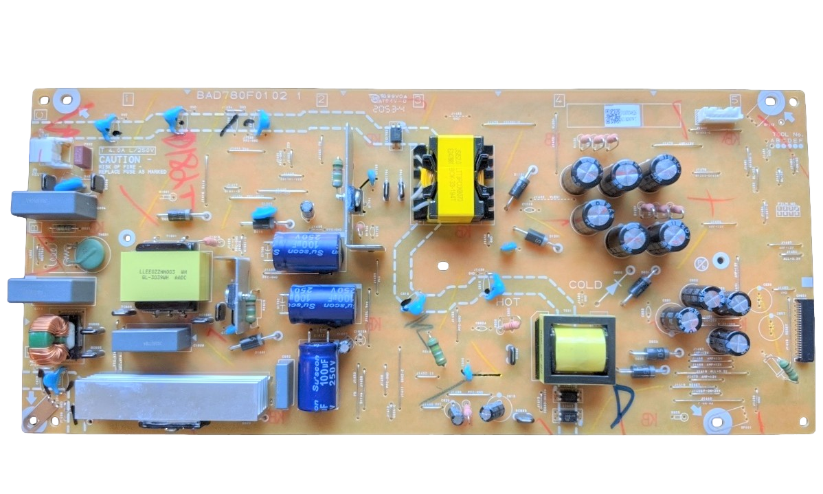 AD181MPW-001 PHILIPS Power Supply, P00004395, ADG81MPW, BAD780F0102 1,2 65PFL5766/F7, 65PUL7552/F7, 65PFL4756/F7