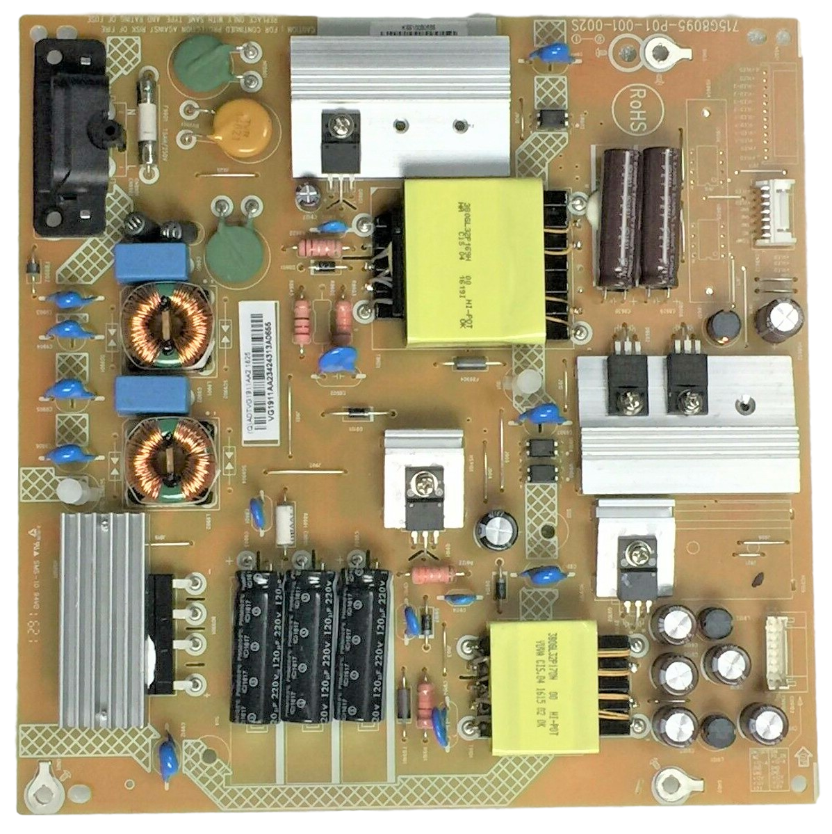 ADTVG1911AA2 Vizio Power Supply, 715G8095-P02-001-0025, (Q)ADTVG1911AA2, D40U-D1, D40U-D1 LTTETVHS