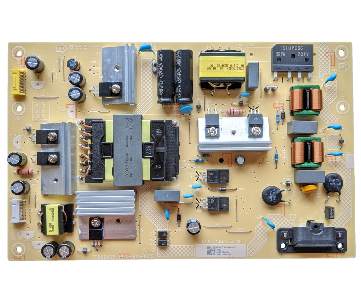 ADTVL3914ABE Vizio Power Supply, (X)ADTVL3914ABE, 715GB426-P03-001-B03S, M50QXM-K01