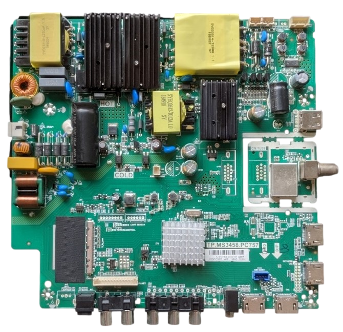 AE0012293 RCA Main Board, TP.MS3458.PC757, A18127305, RTU6050