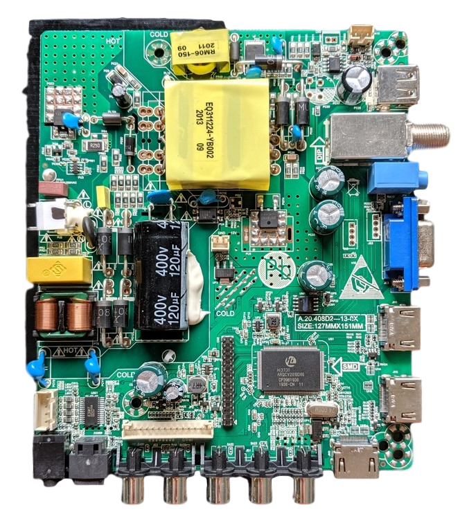 AE0013276 RCA Main Board, 408D2-A6, S01200302005, RLDED4016A-H