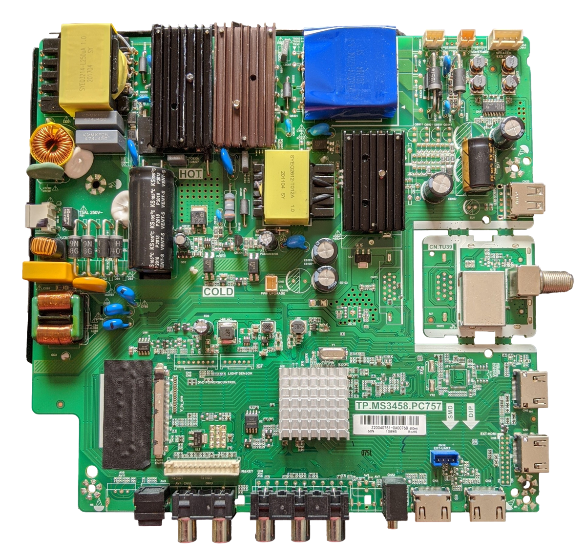 AE0013364 RCA Main Board, TP.MS3458.PC757, AE0013364, RLDED5098-B-UHD