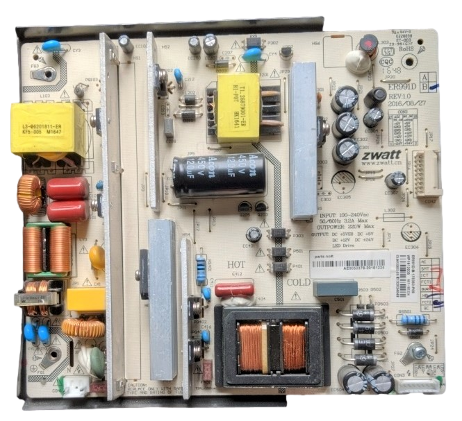 AE0050378 RCA Power Supply, ER991D-B, RLED6090