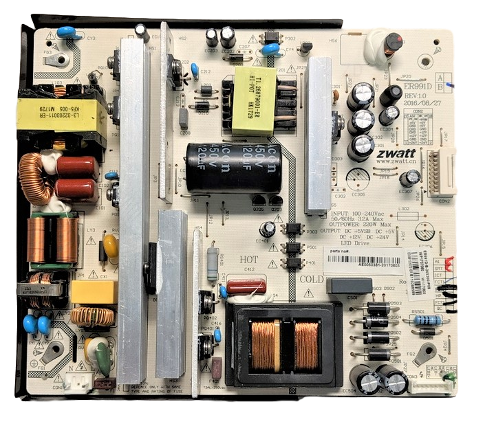 AE0050381 RCA Power Supply, AE0050381, ER991D, ER991-D-B, 650AM7UD, RTU6549-C
