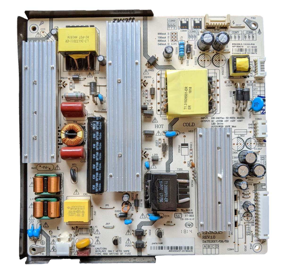 AE0050457, RCA Power Supply, ER928S, RNSMU5536