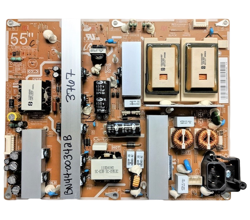 BN44-00342B Samsung Power Supply, I55F1_AHS, LN55C630K1FXZA, LN55C610NF1, LN55C650L1FXZA