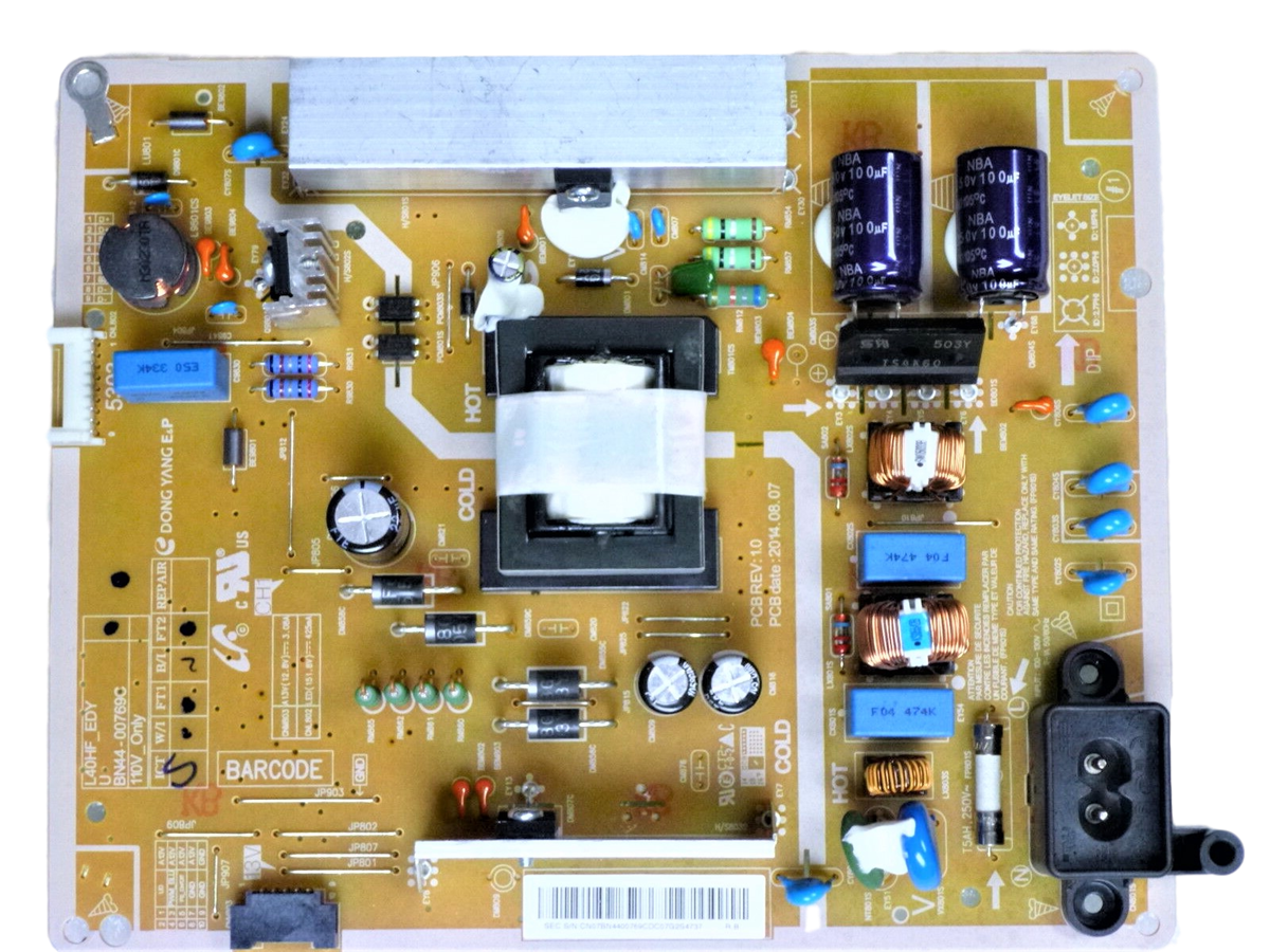 BN44-00769C Samsung TV Module, power supply, L40HF_EDY, UN40H5203AFXZA, UN40H5201AFXZA, UN39H5204AFXZA, UN40H5003AFXZA