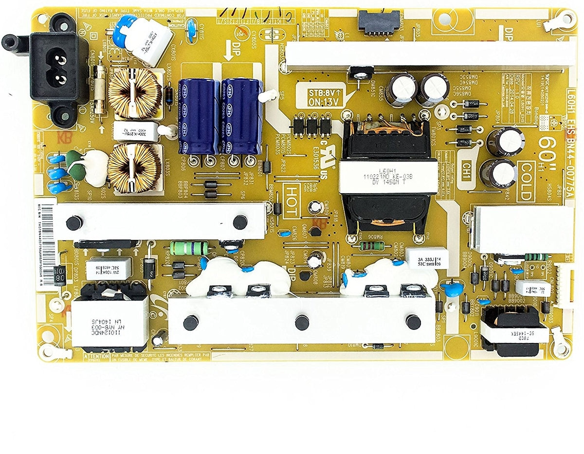 BN44-00775A Samsung Power Supply, L60H1_EHS, UN60H6203AFXZA, UN60J6200AFXZA, UN60H620DAFXZA, UN60J620DAFXZA, UN60FH6200F