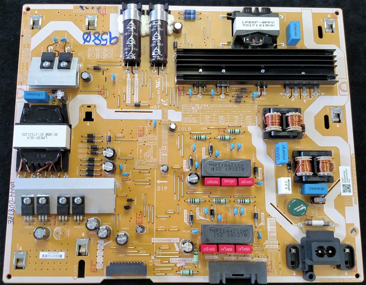 BN44-00878E Samsung Power Supply, L65E7NR_NSM, PSLF21E10A, UN65NU8000FXZA, QN65Q6FNAFXZA, UN65NU8500FXZA, QN65Q65FNFXZA, QN65Q6FNAVXZA, UN65NU800DFXZA, QN65Q60RAF
