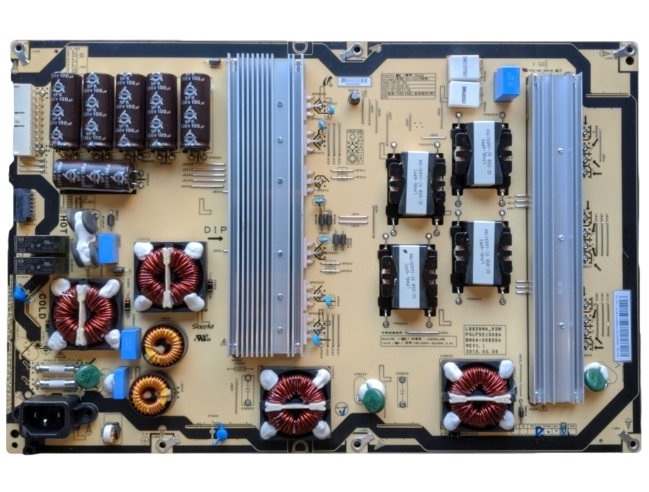 BN44-00889A Samsung Power Supply, L88S9NA_KSM, PSLF551S08A, UN88KS9810F FA01, UN88KS9810FXZA