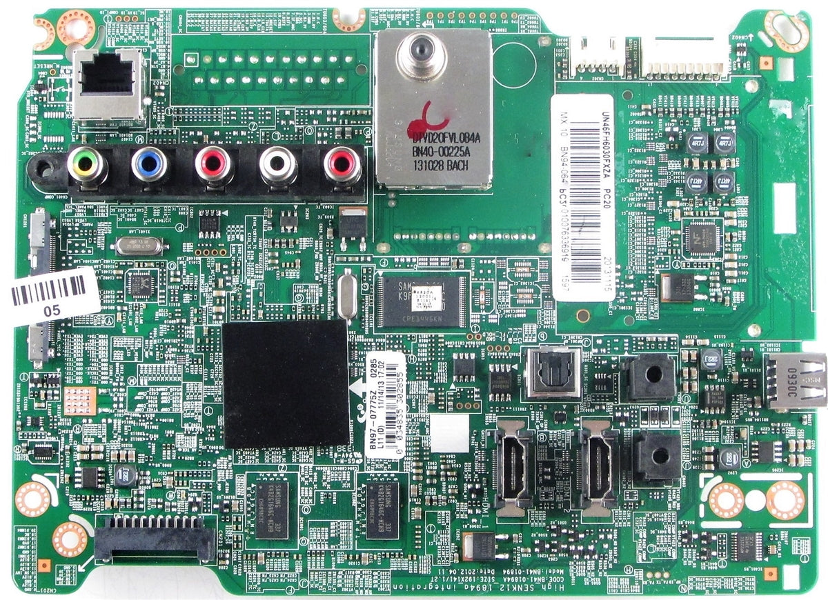 BN94-06476A Samsung TV Module, main board, BN41-01894A, BN97-07073G, UN46FH6030FXZA