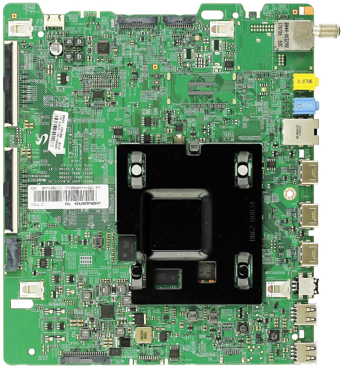 BN94-12530B Samsung Main Board, BN97-13470S, BN41-02568B, UN55MU6300FXZA, UN55MU6300FXZC
