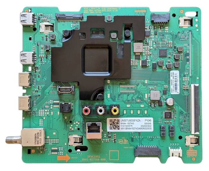 BN94-15274G Samsung Main Board, BN97-16662X, BN41-02756A, UN55TU8000FXZA, UN55TU8200FXZA