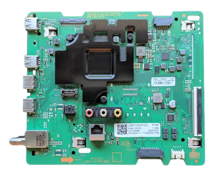 BN94-15418G Samsung Main Board, BN94-15418G, BN97-16662X, UN85TU8000FXZA, UN85TU800DFXZA