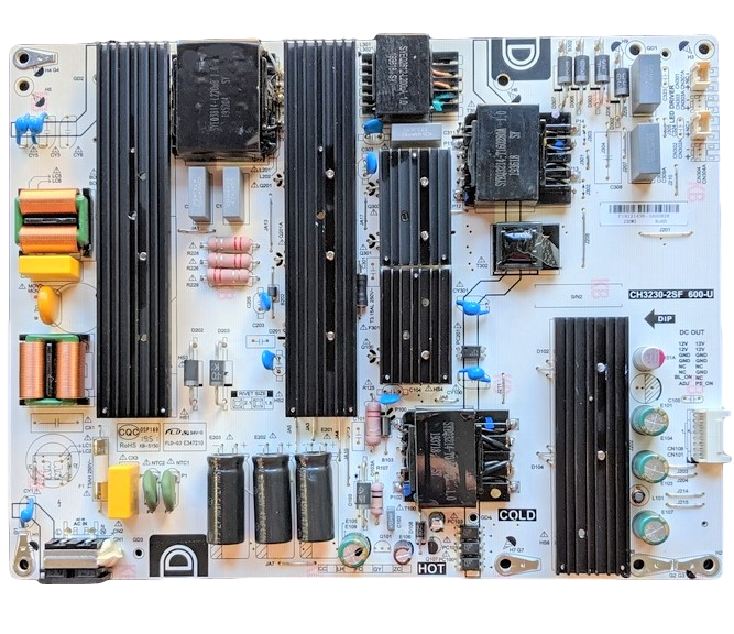 CH3230-2SF RCA ROKU Power Supply, CH3230-2SF, CH3230-2SF 600-U, P19121436, RTRU6527-US