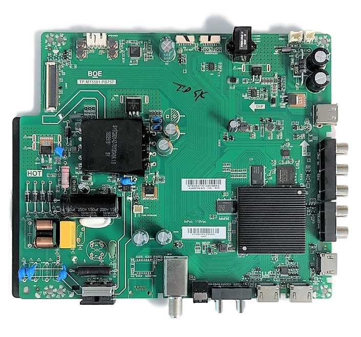 D43fx-F4-Main Vizio Main Board / Power Supply, TP.MT5581.PB757, 3200533059, D43fx-F4