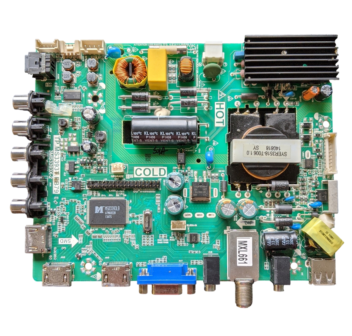 DP42D24-P42D24-00 MAIN Sanyo Main Board, TP.MS3393T.PB79, 3MS3393X-2, 02-SHY39A-CLS001, B14020655, DP42D24 P42D24-00