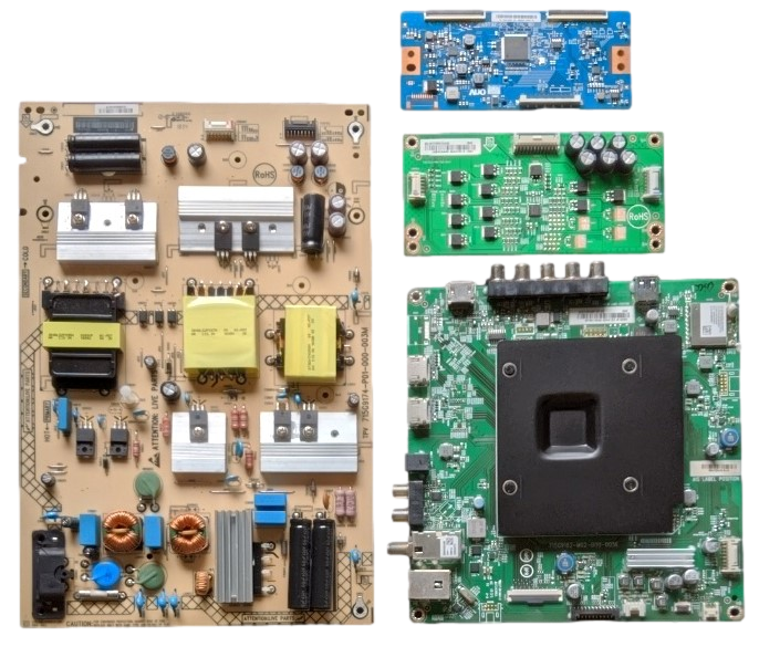 E55-F1 TV Repair Parts kit, E55-F1 LTMWWUMU, 756TXICB0QK018 Main Board, ADTVI1818AAF Power Supply, 55.55T32.C28 T-Con, LNTVIW24CAAA3 LED Driver, E55-F1 (LTMWWUMU)