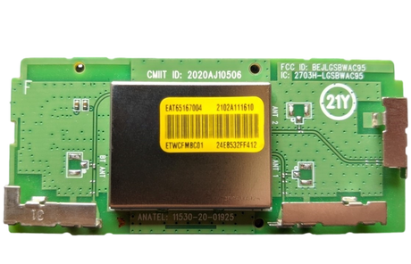 EAT65167004 LG Wifi Board, EAT65167003, LGSBWAC95, 2020AJ10506, OLED65C1PUB, OLED65C1AUB, OLED65A1AUA, 65NANO90UPA