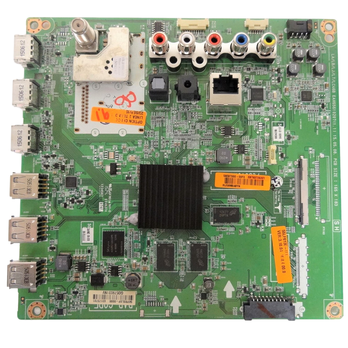 EBT63726201 LG Main Board, EAX65610207 (1.1), 55LF6100-UA