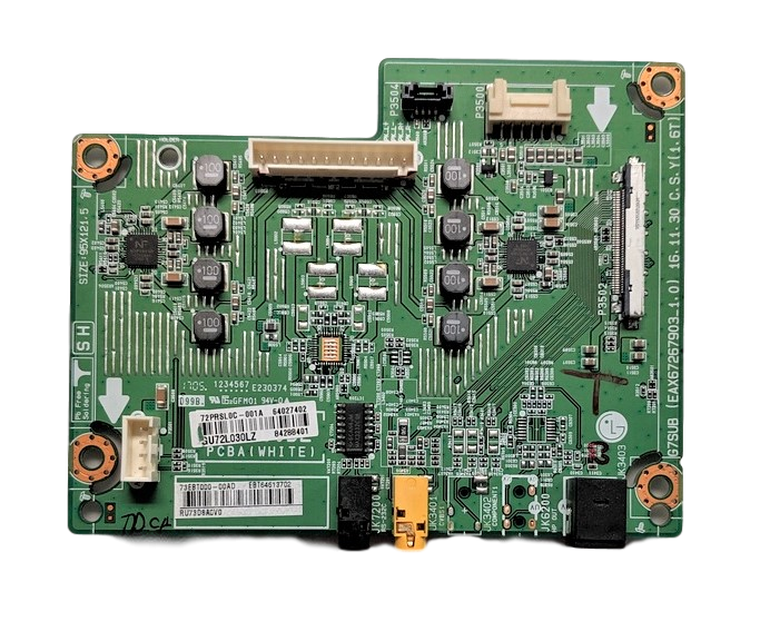 EBT64613702 LG Audio Board, 64027402, 84288401, EAX67267903_1.0, OLED65G7P-U, OLED65G7P-U.AUSYLJR