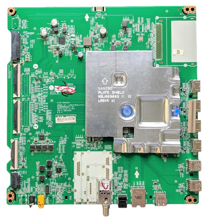 EBU66093210 LG Main Board, EAX68990203(1.0), EBL61920002, 0FEBU010-000D, 75NANO90UNA-AUSWLJR, 75NANO90UNA-BUSWLJR