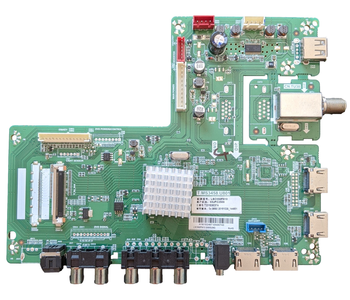 H16102467 Haier Main Board, T.MS3458.U801, 55UFC2500