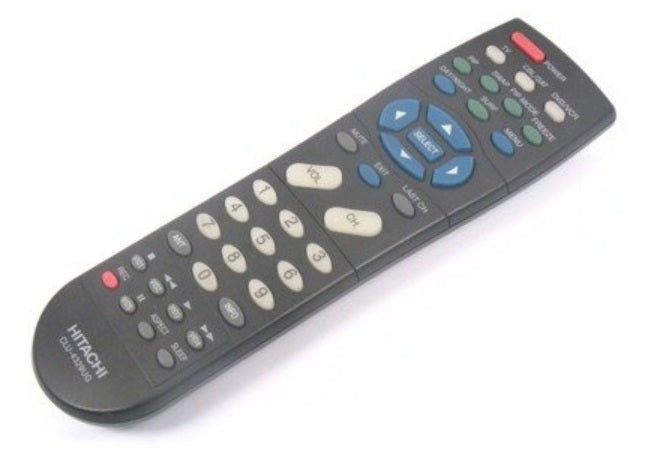 CLU-4329UG, Hitachi TV Remote Control, HL01839, 46F500A 50C10 50C10E CLU4329UG