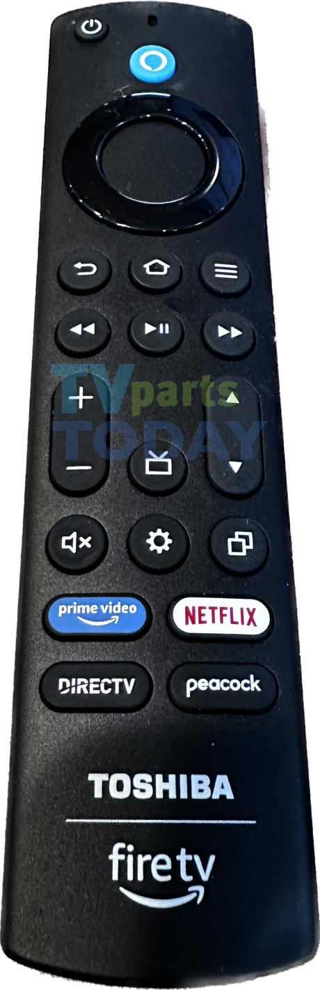 337282 Toshiba Fire TV Remote, DirectTv Button and Peacock button, G2P2BN00 65LF711U20 55LF711U20 50LF711U20 43LF711U20 49LF421U19 43LF421U19 32LF221U19 55LF621U19 50LF621U19 43LF621U19