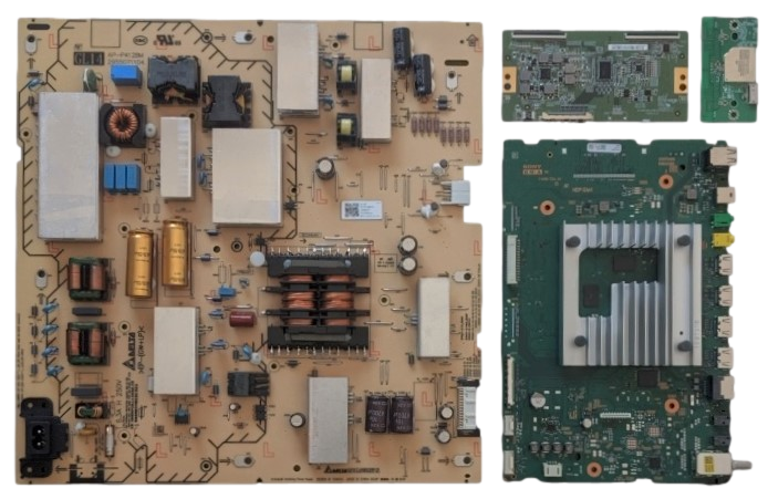KD-75X80J Sony TV Repair Parts Kit, A-5027-342-A Main Board, 1-009-802-21 Power Supply, 1-009-498-12 T-Con, 1-005-419-31 Wifi, KD-75X80J