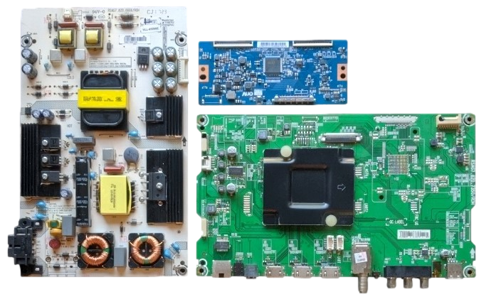 LC-50LBU591U Sharp TV Repair Parts Kit, 217014 Main Board, 208961 Power Supply, 55.50T32.C10 T-Con, LC-50LBU591U