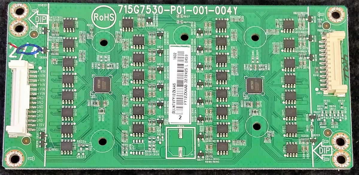 LNTVFY12ZXAA5 VIZIO LED DRIVER, 715G7530-P01-001-004Y, P50-C1