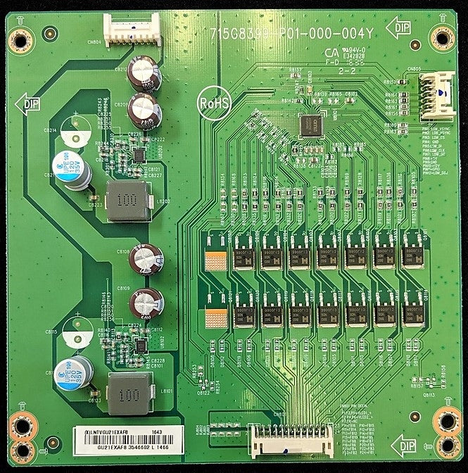 LNTVGU21EXAF8 Vizio LED Driver, (X)LNTVGU21EXAF8, 715G8399-P01-000-004Y, E55-E1