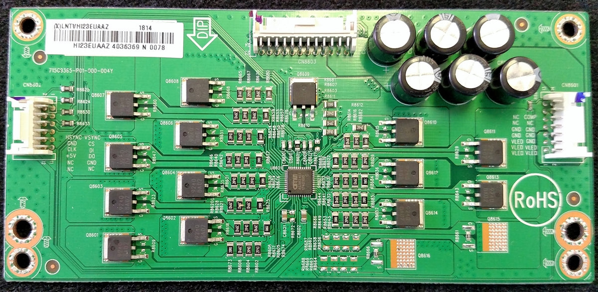 LNTVHI23EUAAZ Vizio LED Driver, (X)LNTVHI23EUAAZ, 715-G9365-P01-000-004Y, E65-F1, E65F1, D65-F1