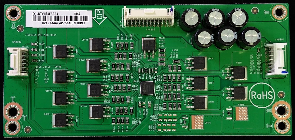 LNTVII24EAAA4 Vizio LED Driver, (X)LNTVII24EAAA4, 715G9365-P01-000-004Y, E65-F1