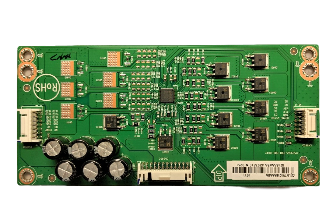 LNTVIQ18AAABA Vizio LED Driver, 715G9365-P01-000-004Y, E342828, V436-G1
