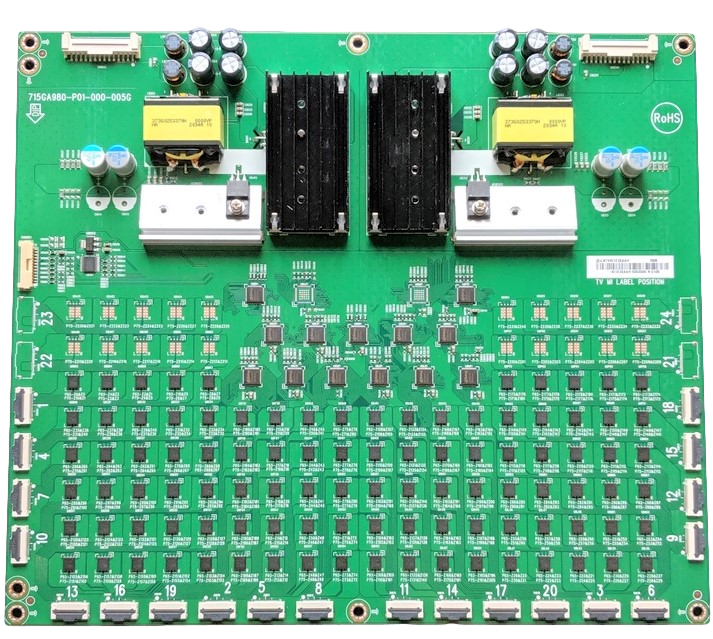 LNTVKI12ZAXAH Vizio LED Driver, 715GA980-P01-000-005G, KI12ZAXAH, E248779, P65Q9-H1