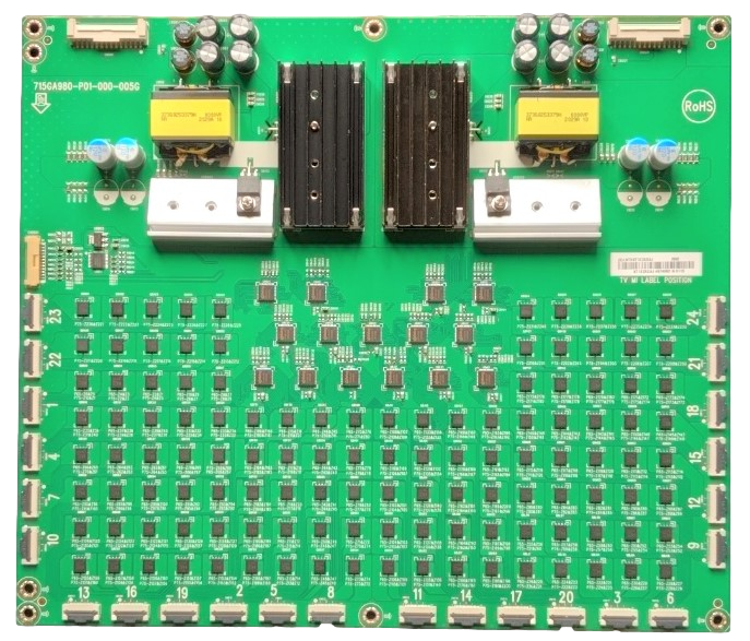 LNTVKT12ZAXAJ Vizio LED Driver, 715GA980-P01-000-005G, P75Q9-H1.