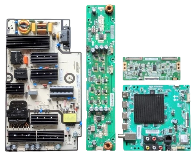M656-G4 Vizio TV Repair Parts Kit, 21201-02106 Main Board, 60101-03424 Power Supply, 60101-03734 LED Driver, HV650QUBF70 T-Con, M656-G4