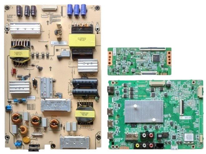 M75Q6-J03 Vizio TV Repair Parts Kit, Y8389654S Main Board, 09-75CAR1A0-00 Power Supply, K0042HVZZ T-Con, M75Q6-J03