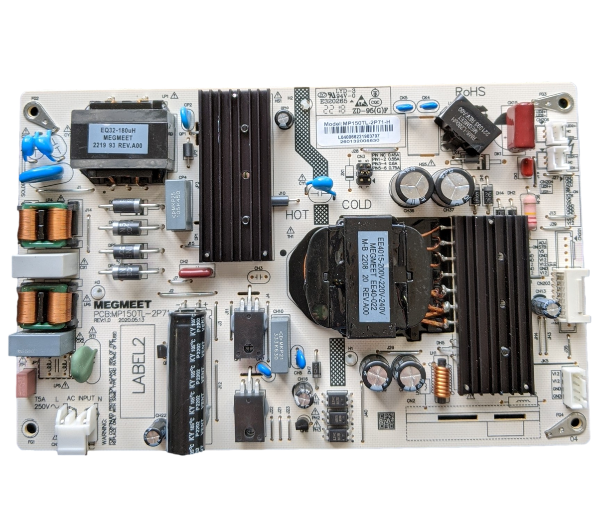 MP150TL-2P71-H Westinghouse Power Supply, 260132005630, WR65UT4210