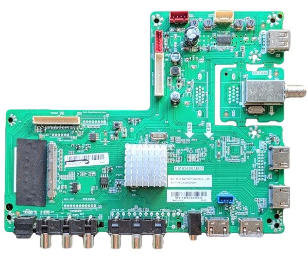 N19114034-0A00195 Silo Main Board, T.MS3458.U801, T65OQVR07.8, SL75V2