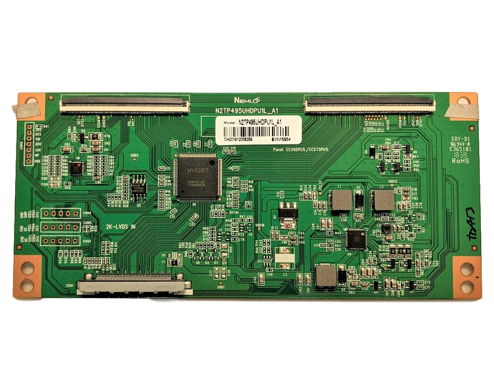 N2TP495UHDPU1L_A1 Sceptre T-Con, N2TP495UHDPU1L_A1, CC495PU1L/CC757PU1L, H50