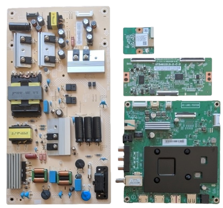 NS-55DF710NA21 Insignia TV Repair Parts Kit, NS-55DF710NA21 RevA, 756TXKCB02K003 Main Board, PLTVHW321XAGN Power Supply, 34.29110.09L T-Con, 317GWFBT667WNC Wifi, NS-55DF710NA21 (Rev A)