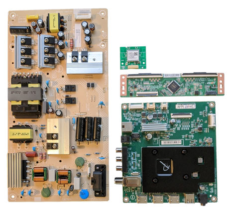 NS-58F301NA22 Insignia TV Repair Parts Kit, 756TXLCB02K0650 Main Board, PLTVJJ321XXGK Power Supply, CV500U1-T01 T-Con, 368GWFBT757GSD Wifi, NS-58F301NA22 Rev D, NS-58F301NA22