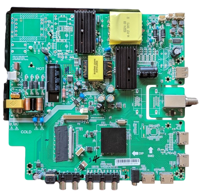 ONA43UB19E04-MAIN-BOARD-POWER-SUPPLY ONN Main Board/Power Supply, LDD.M3458.A138, TNBS-01-1904-0225, ONA43UB19E04