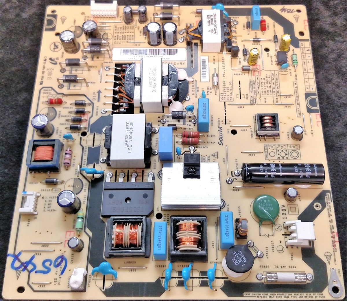 PK101W1660i Toshiba Power Supply, PSLL121051P, 43LF621U19, 43LF621U19. 43L621U19