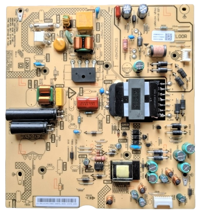 PK101W1700I Toshiba Power Supply, 20W003101, FSP117-4FS02, E301791, TF-43A810U21