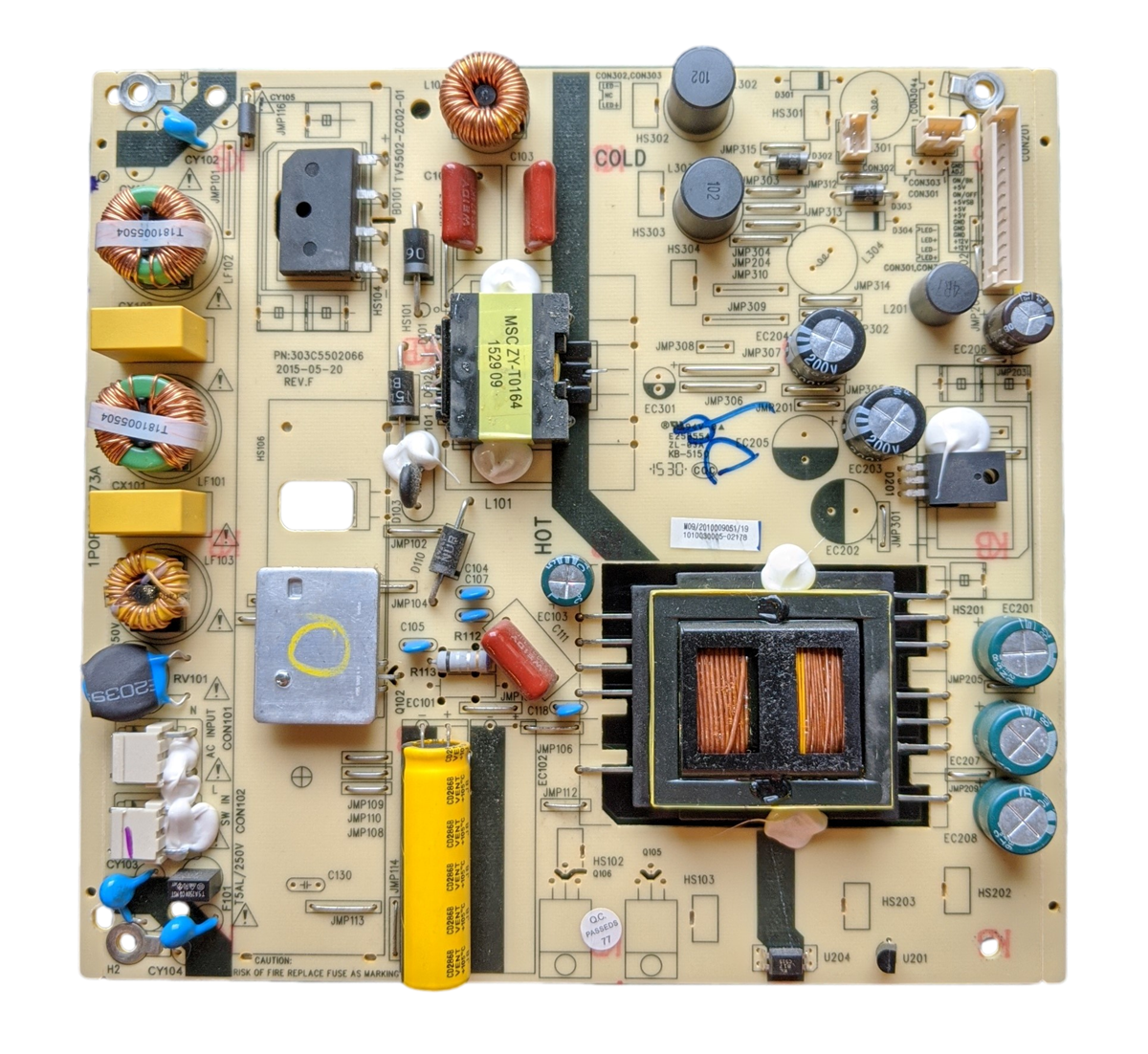 PLDED5068A-E Proscan Power Supply, 1POF248373A, 303C5502066, TV5502-ZC02-01, PLDED5068A-E