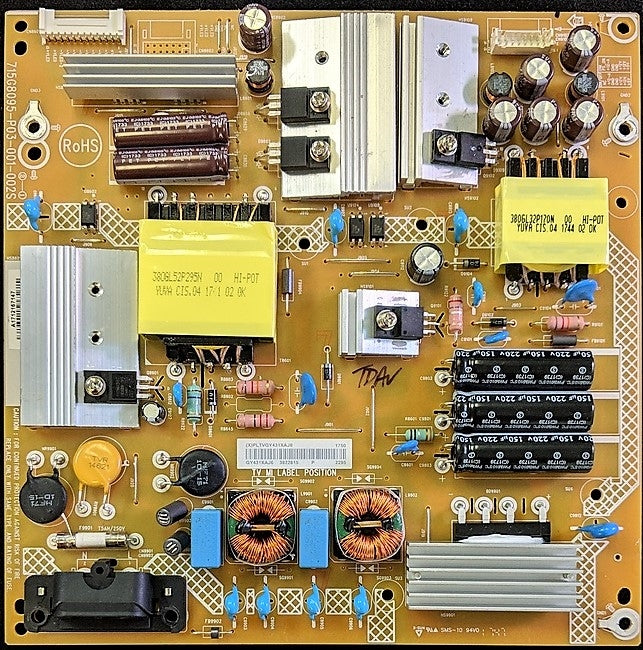 PLTVGY431XAJ6 Vizio Power Supply, 715G8095-P02-001-002S, (X)PLTVGY431XAJ6, E50x-E1